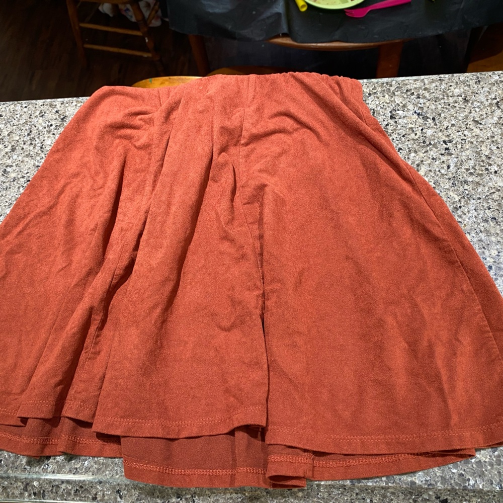 Garage Terracotta Skater Skirt